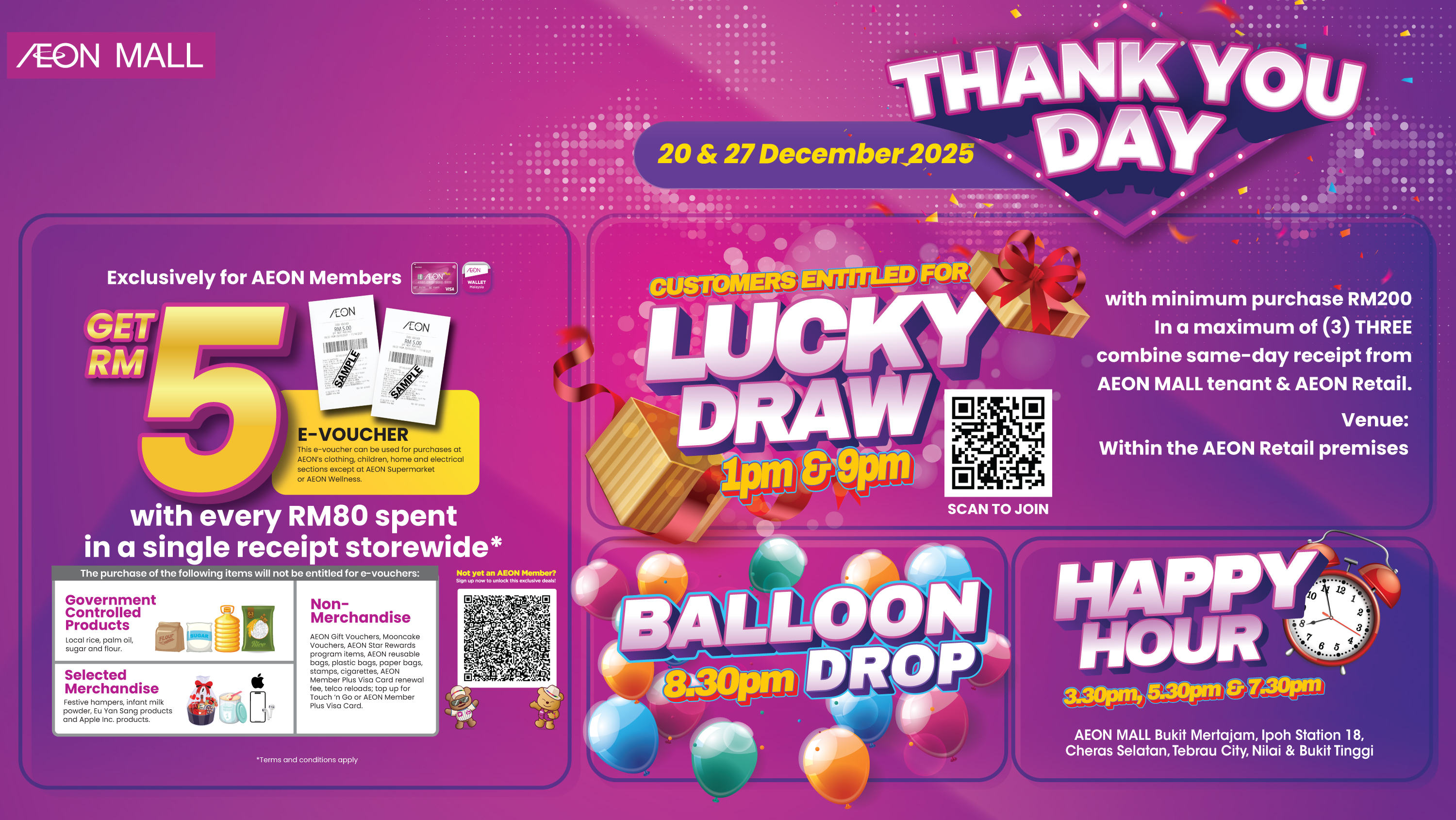 🎉💜 AEON MALL THANK YOU DAY 2025 IS BACK & BETTER! 💜🎉