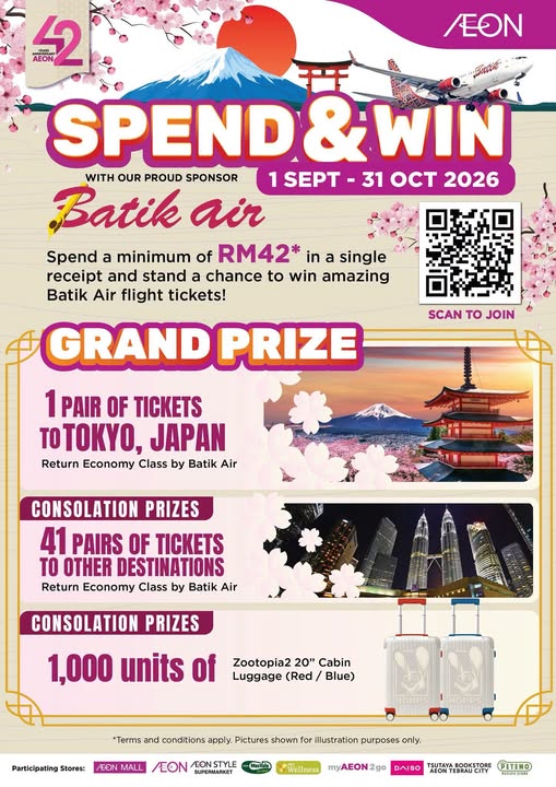 SPEND & WIN WITH SPONSOR BATIK AIR