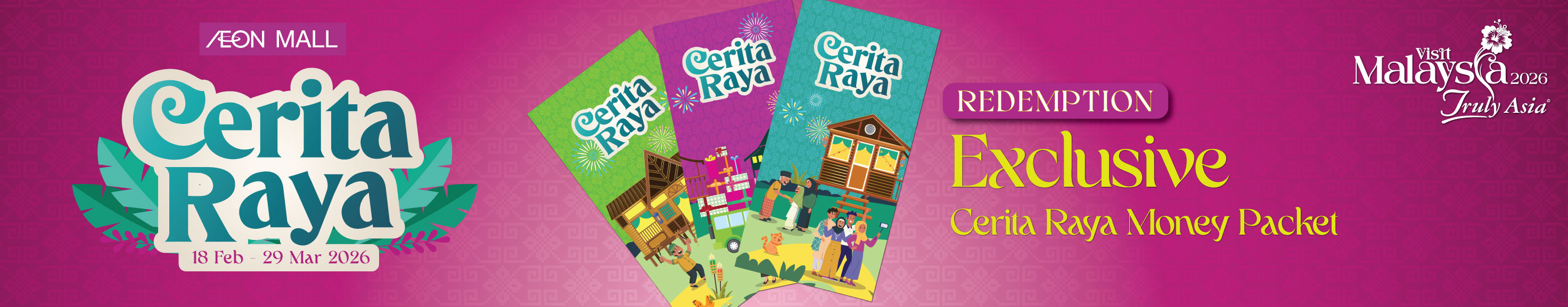 Make your Raya gifting even more special this year with exclusive AEON MALL collectibles! 🌙✨