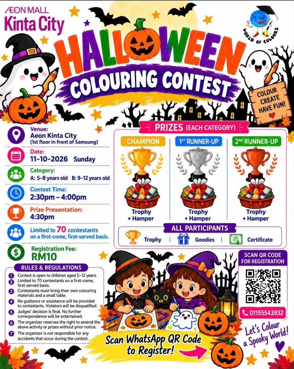 Halloween Colouring Contest 🎃🎨 By World Of Colors