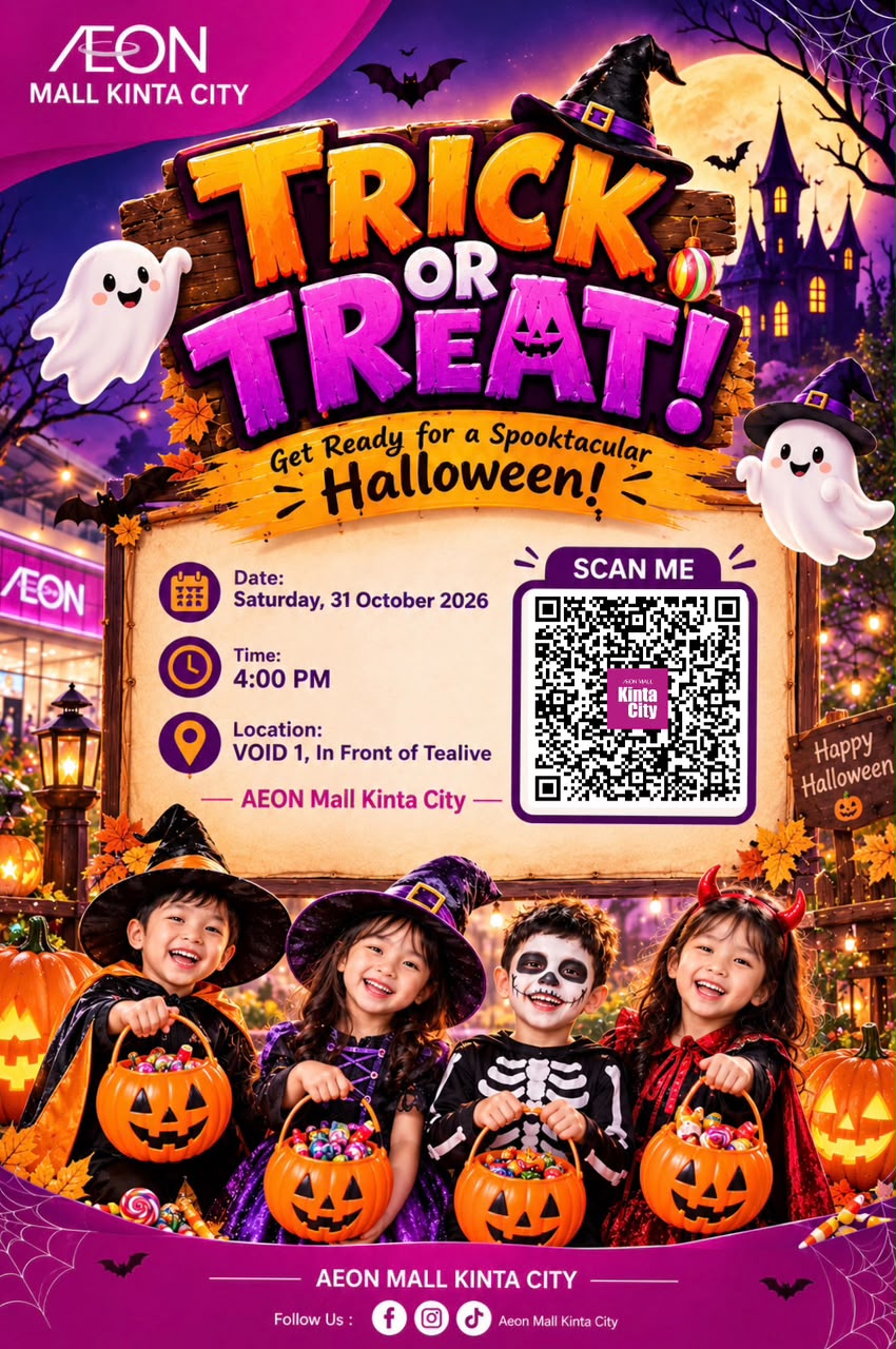 TRICK OR TREAT AT AEON MALL KINTA CITY
