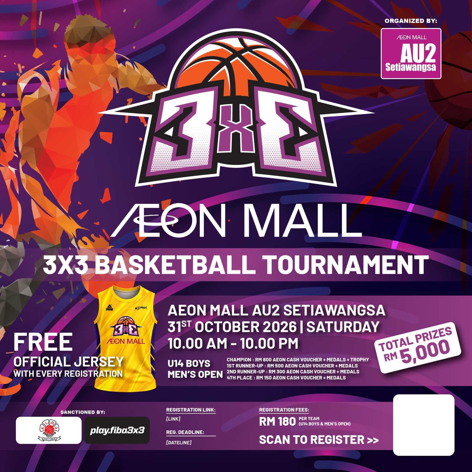 3x3 Basketball Competition Aeon Mall AU2 Setiawangsa