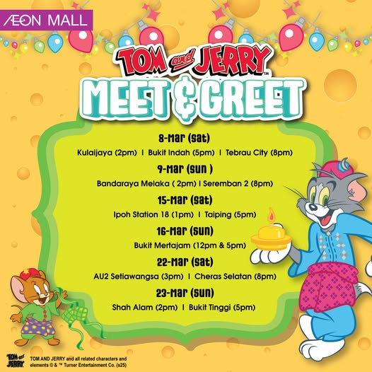 🎉🐭🐱 Tom & Jerry are coming to AEON MALL! 🐱🐭🎉