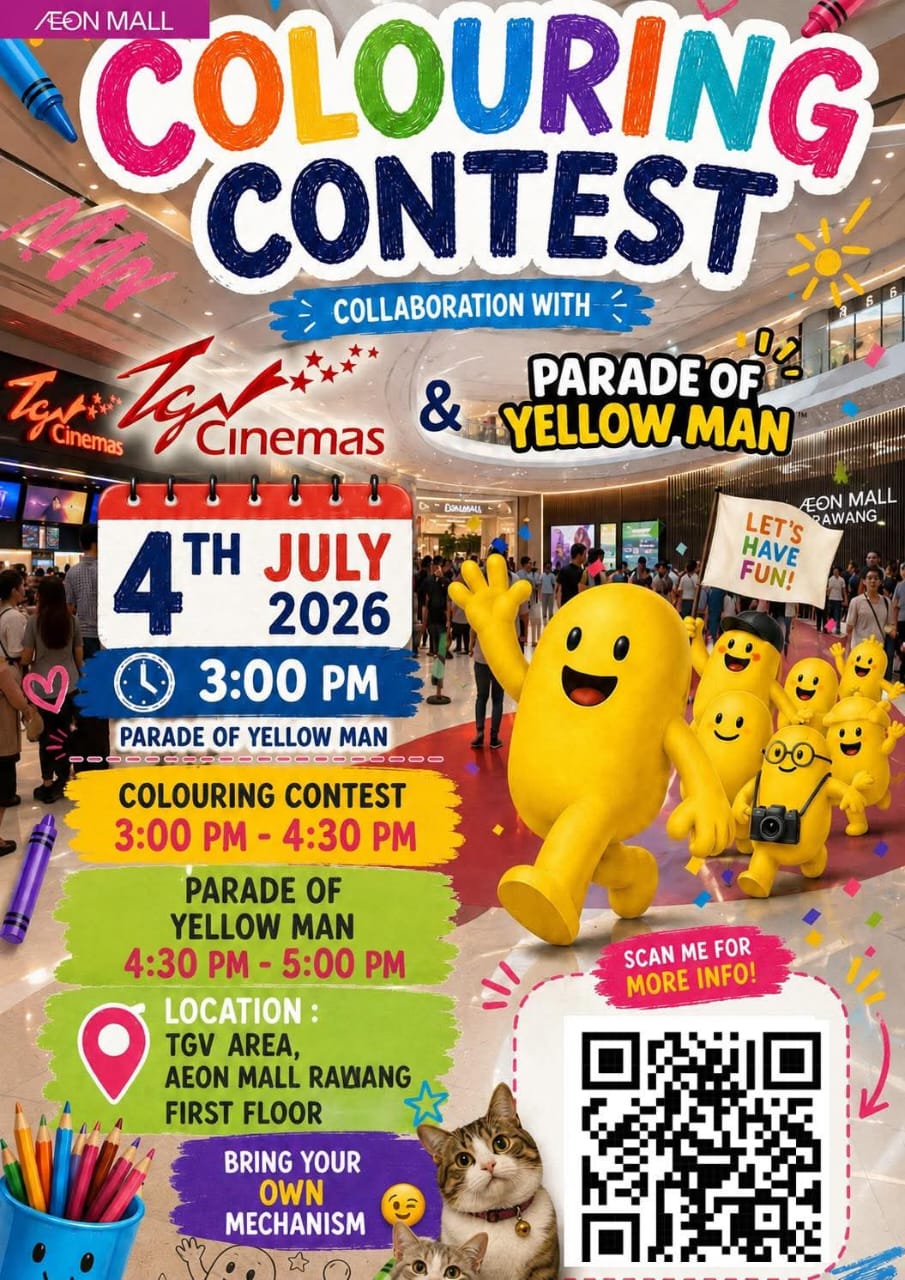 Yellow Man Parade & Coloring Contest with TGV Cinemas