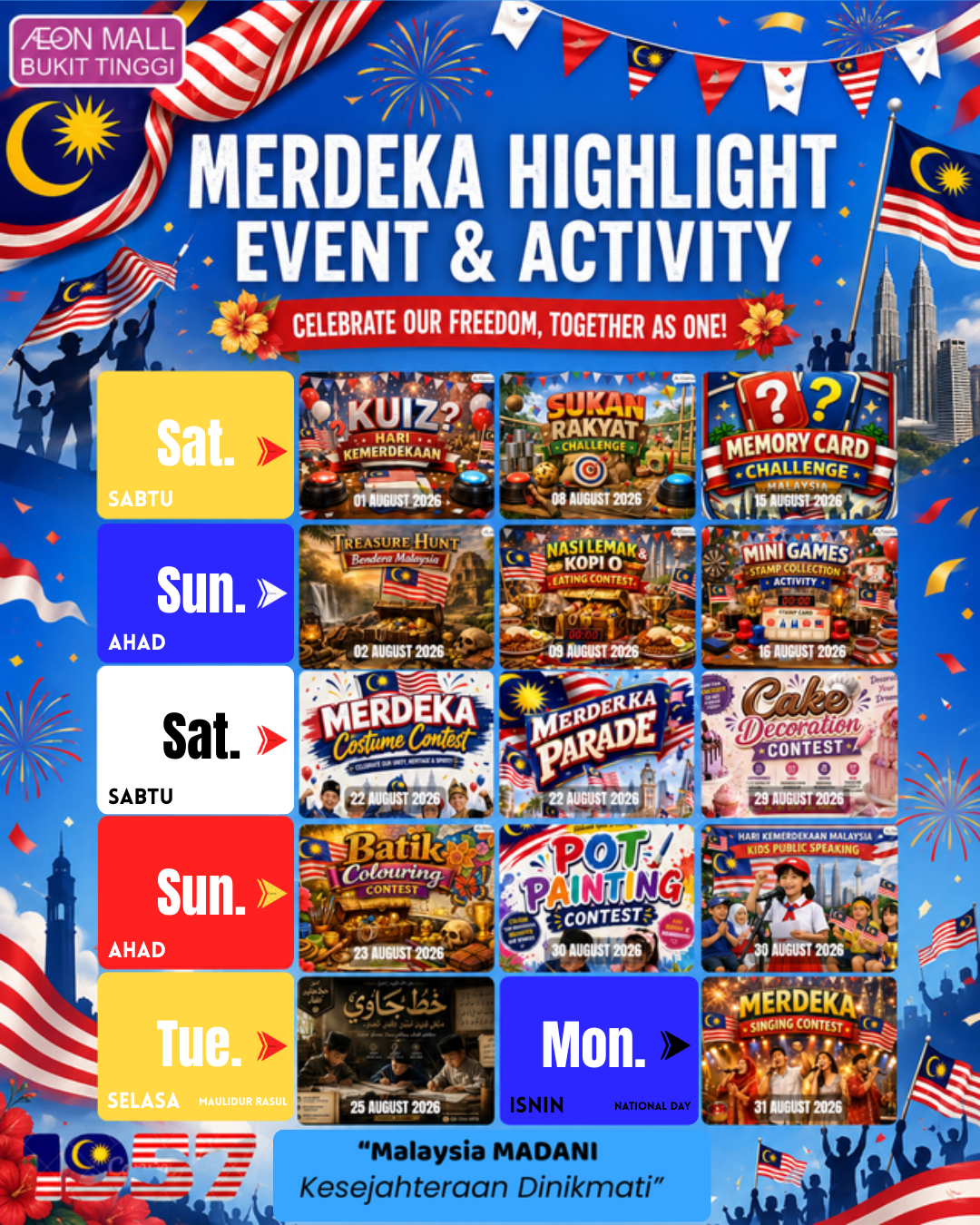 August 2026 EVENTS HIGHLIGHTS