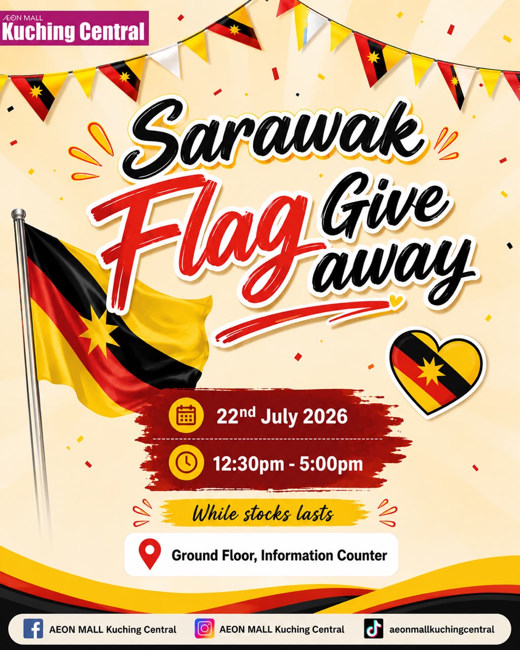 Sarawak Flag Giveaway