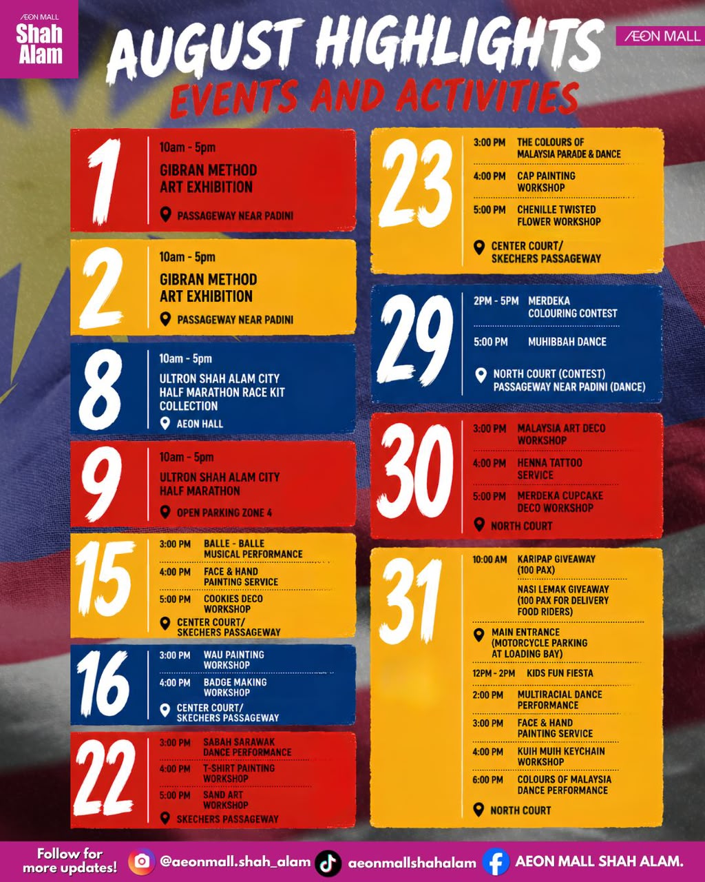 AUGUST Highlights Event & Activities