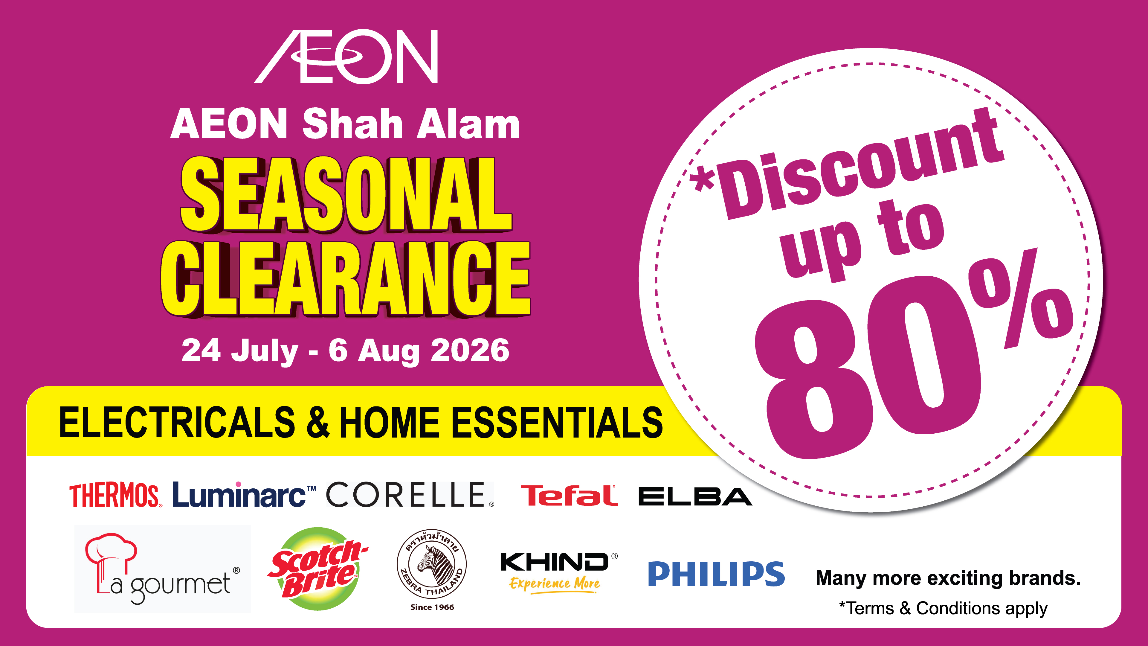 Electricals & Home Essentials Seasonal Clearance
