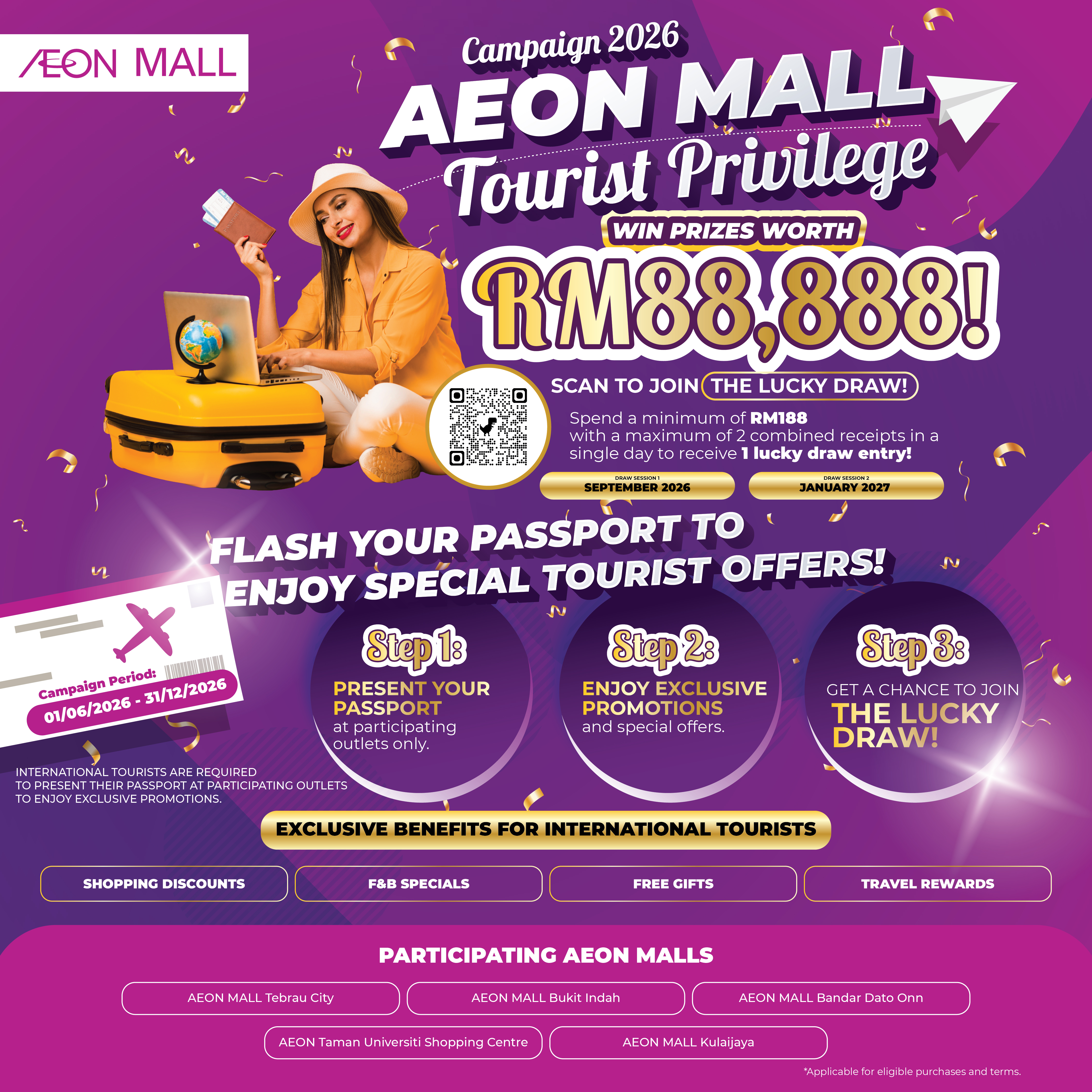 AEON MALL TOURIST PRIVILEGE 2026