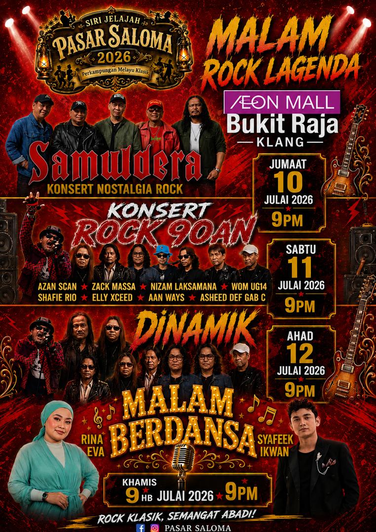 🎸 PASAR SALOMA 2026 ROADSHOW @ AEON MALL BUKIT RAJA 🎶