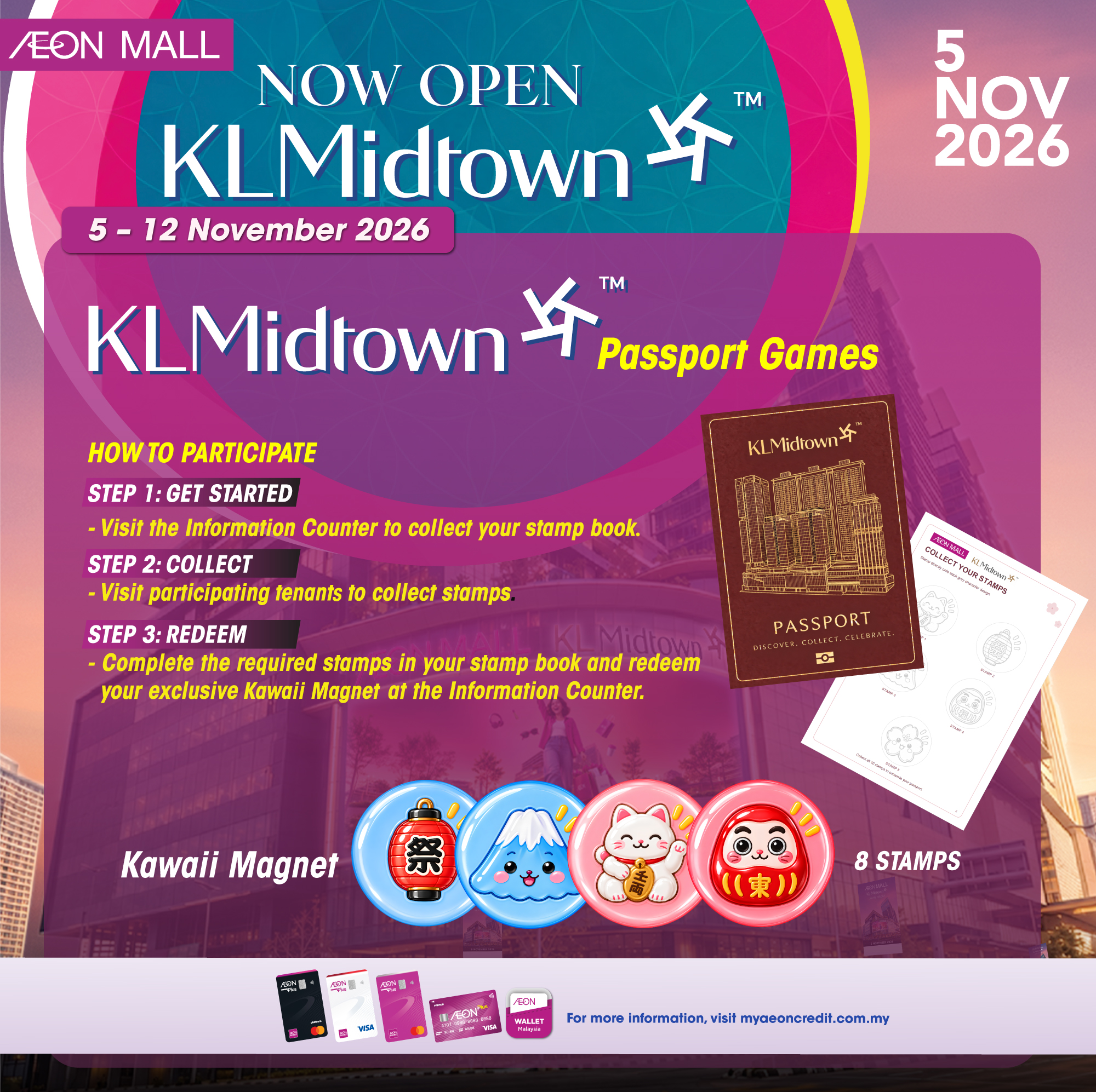 🎉 DISCOVER, COLLECT & REDEEM AT KL MIDTOWN! ✨