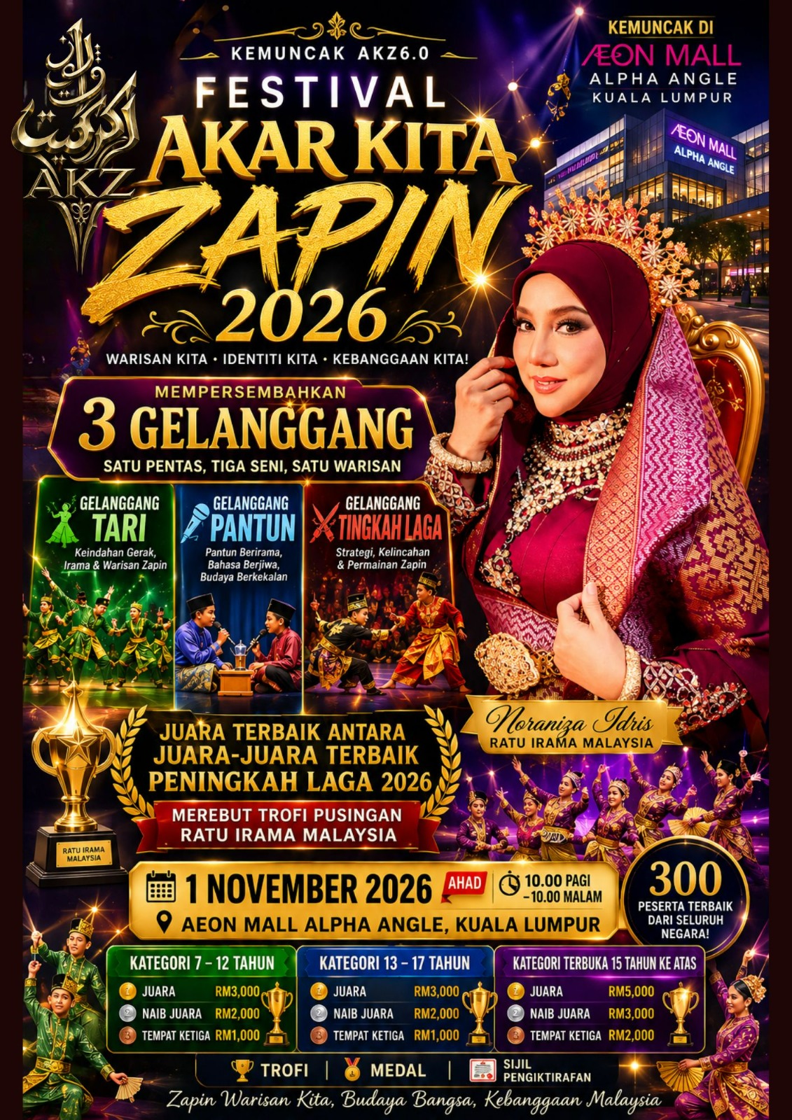 FESTIVAL AKAR KITA ZAPIN 2026 PERINGKAT KEBANGSAAN