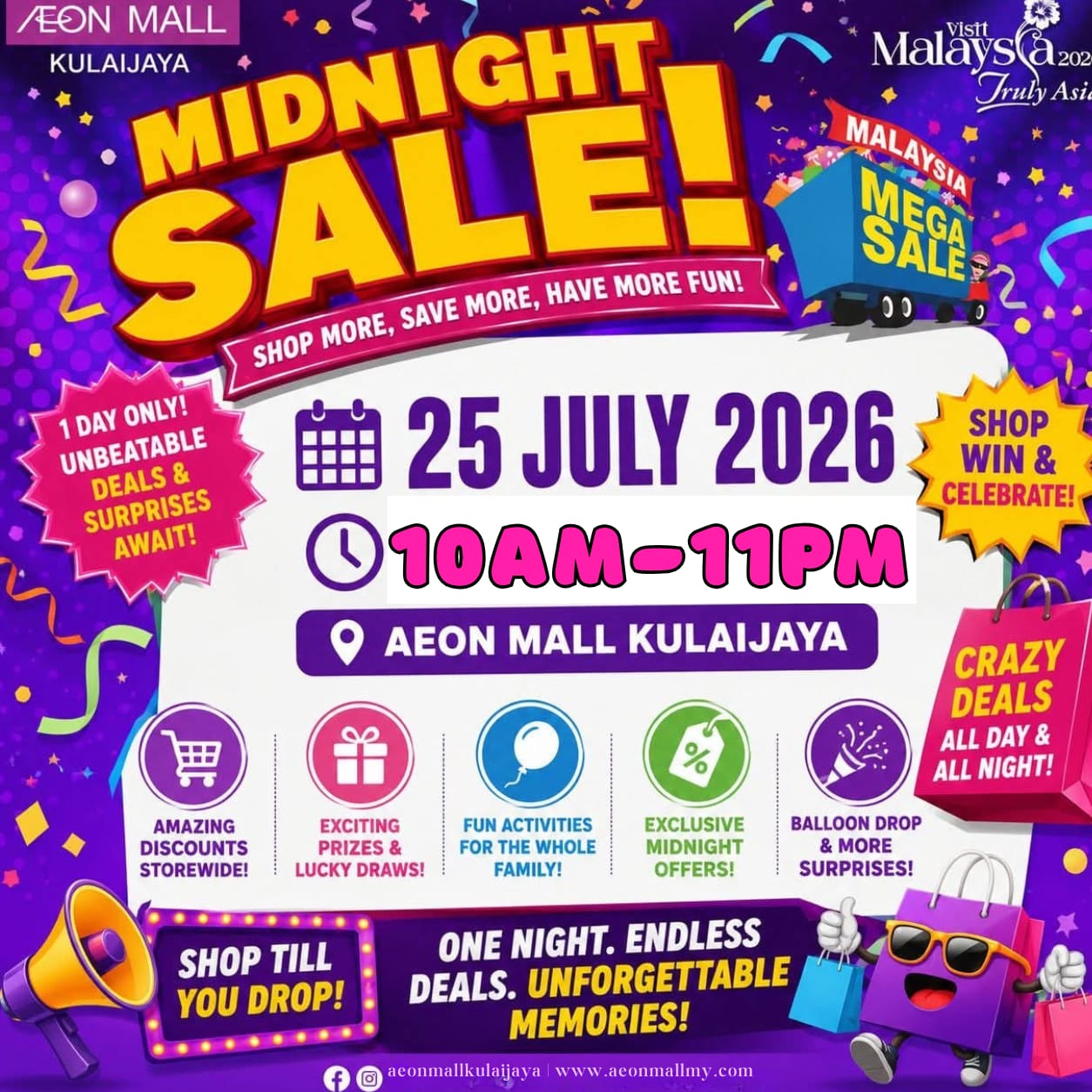 MIDNIGHT SALE AEON MALL KULAIJAYA