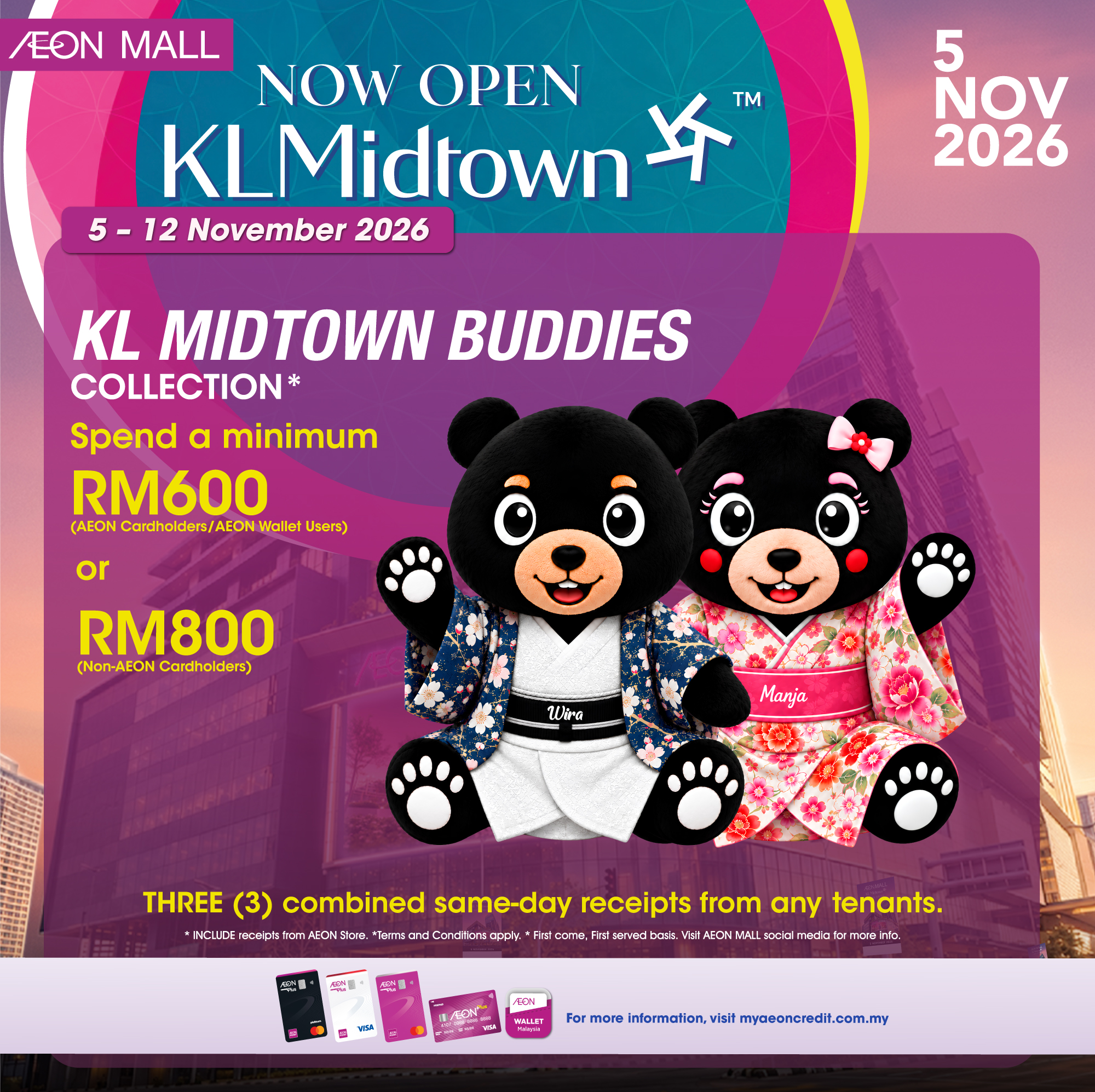 🎉 NOW OPEN! KL MIDTOWN BUDDIES COLLECTION IS HERE! 🐻💖