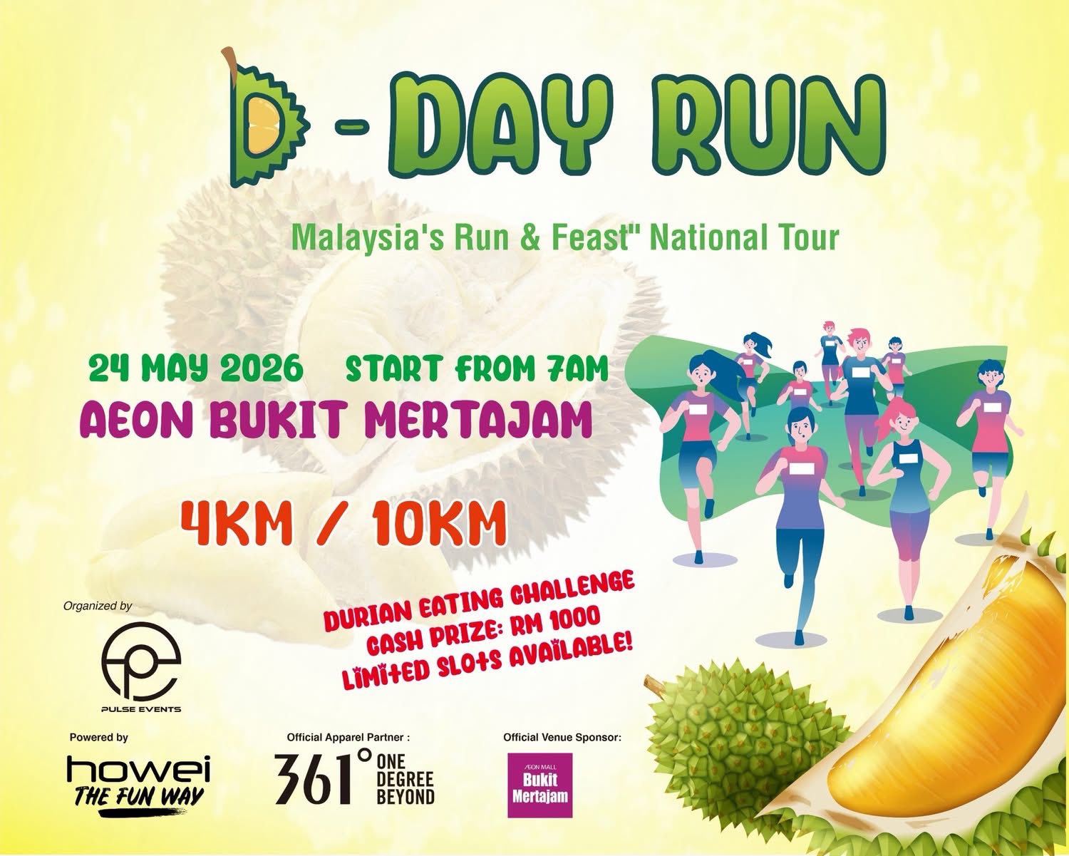 D‑Day Run AEON Mall Bukit Mertajam 2026 – “Run & Feast” 😋 Edition!