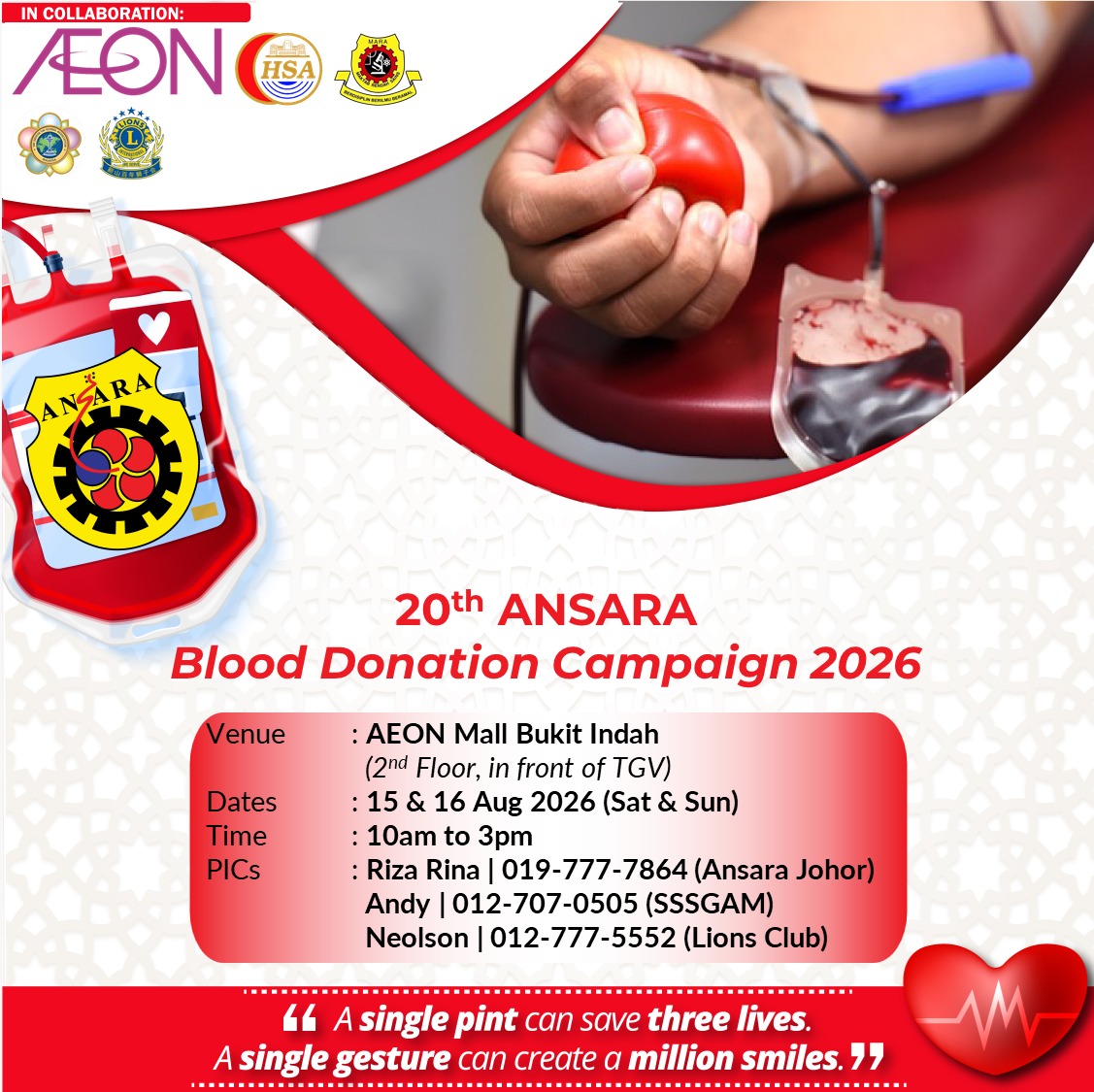 BLOOD DONATION WITH ANSARA