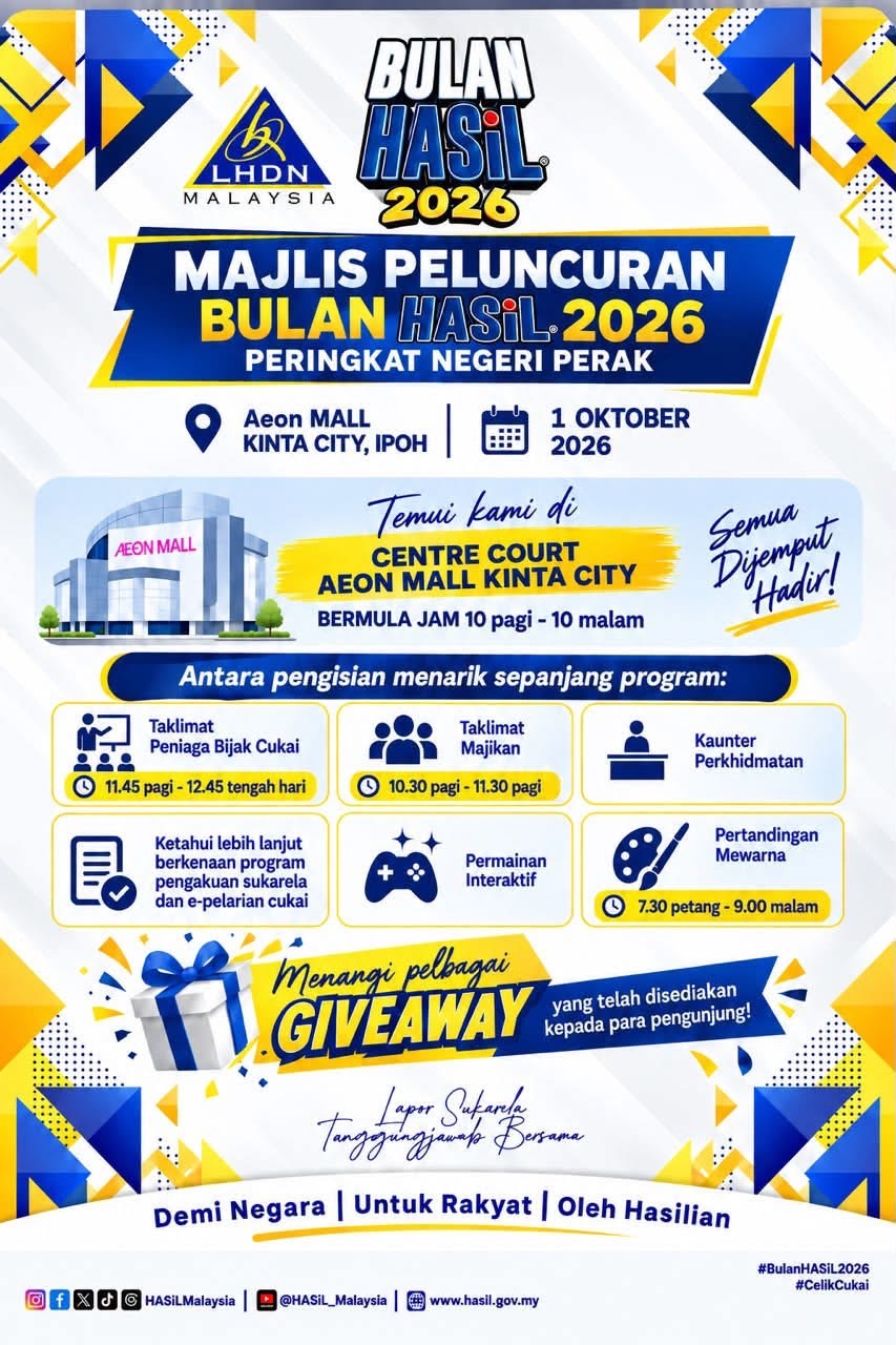 📢 MAJLIS PELUNCURAN BULAN HASiL 2026 – PERINGKAT NEGERI PERAK