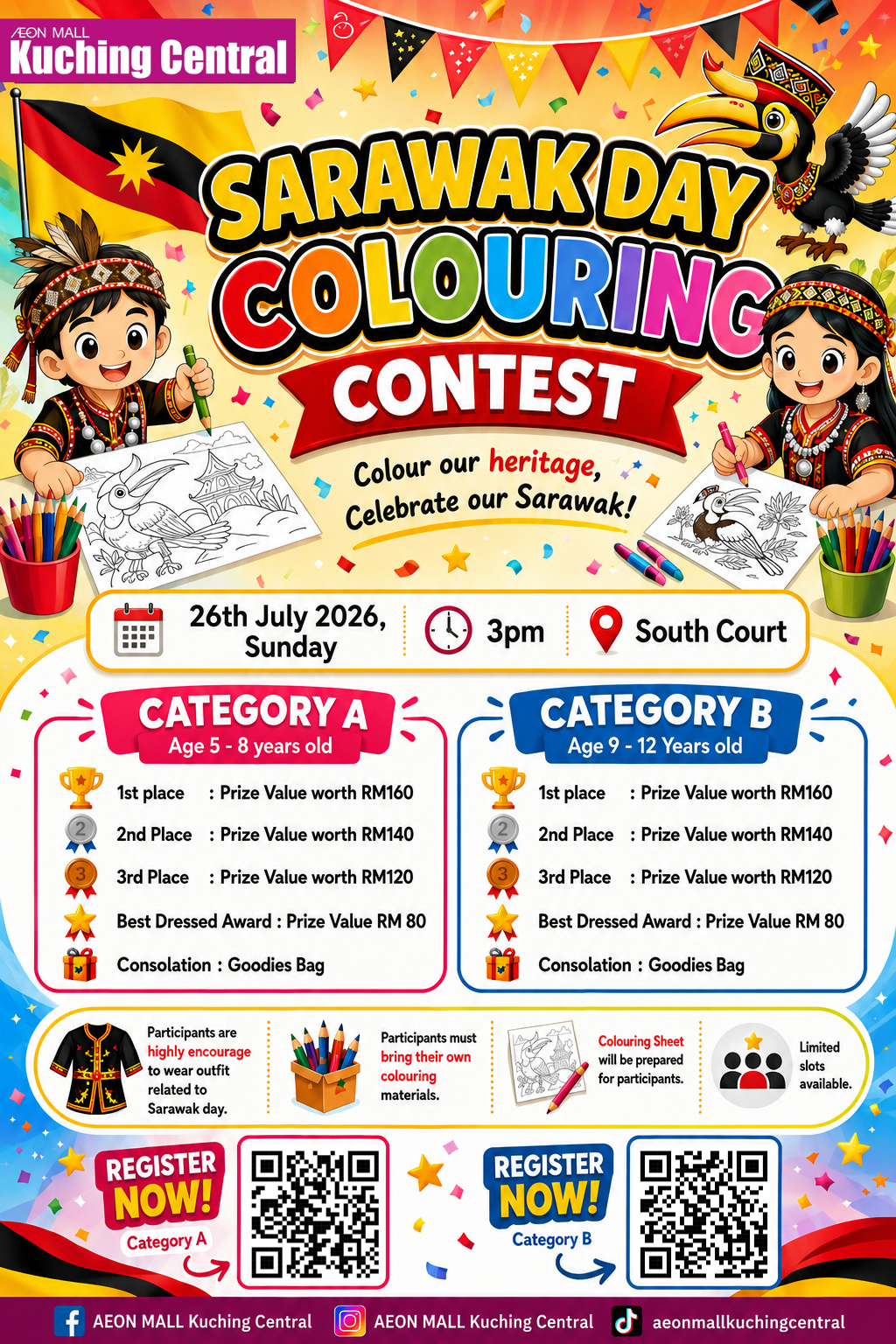 SARAWAK DAY COLOURING CONTEST