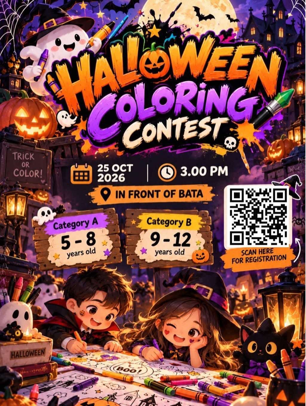 HALLOWEEN COLOURING CONTEST