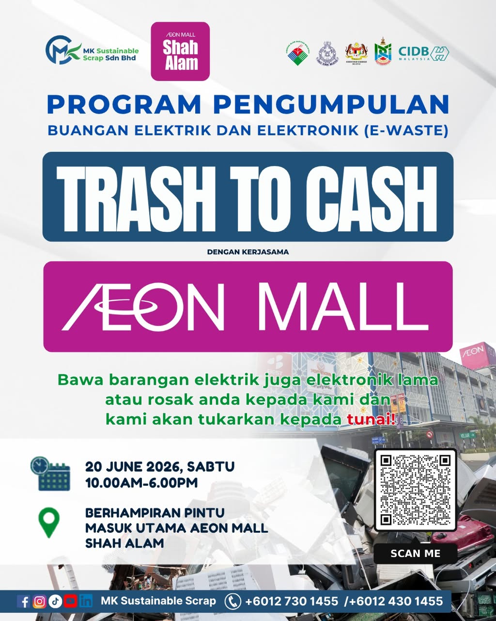 Program Pengumpulan Buangan Elekrik & Elektronik (e-Waste) Trash To Cash