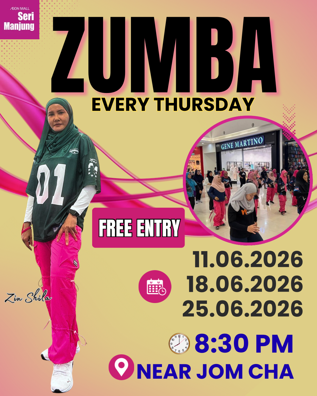Zumba Class & Exercise every Thursday