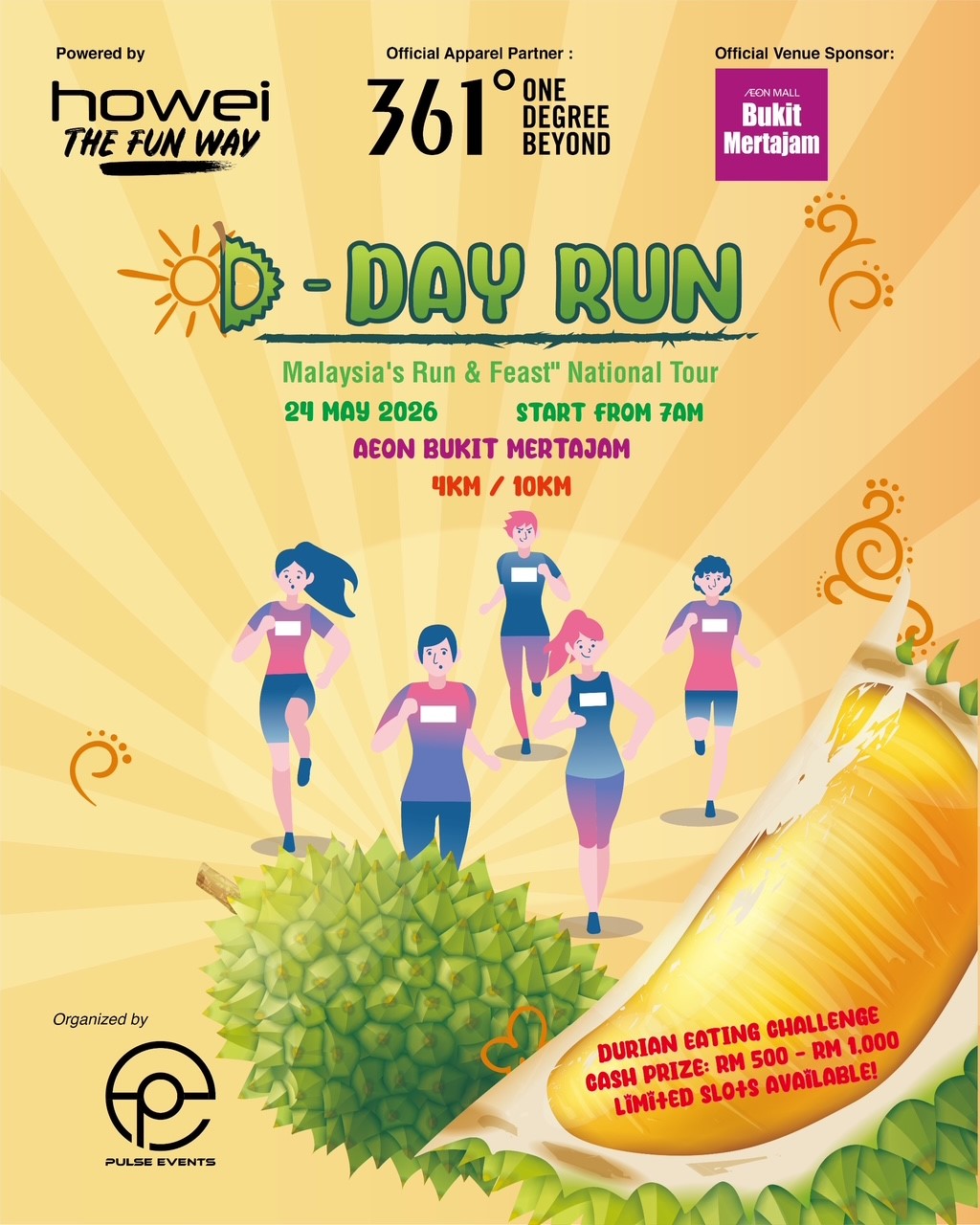 D‑Day Run AEON Mall Bukit Mertajam 2026 – “Run & Feast” 😋 Edition!