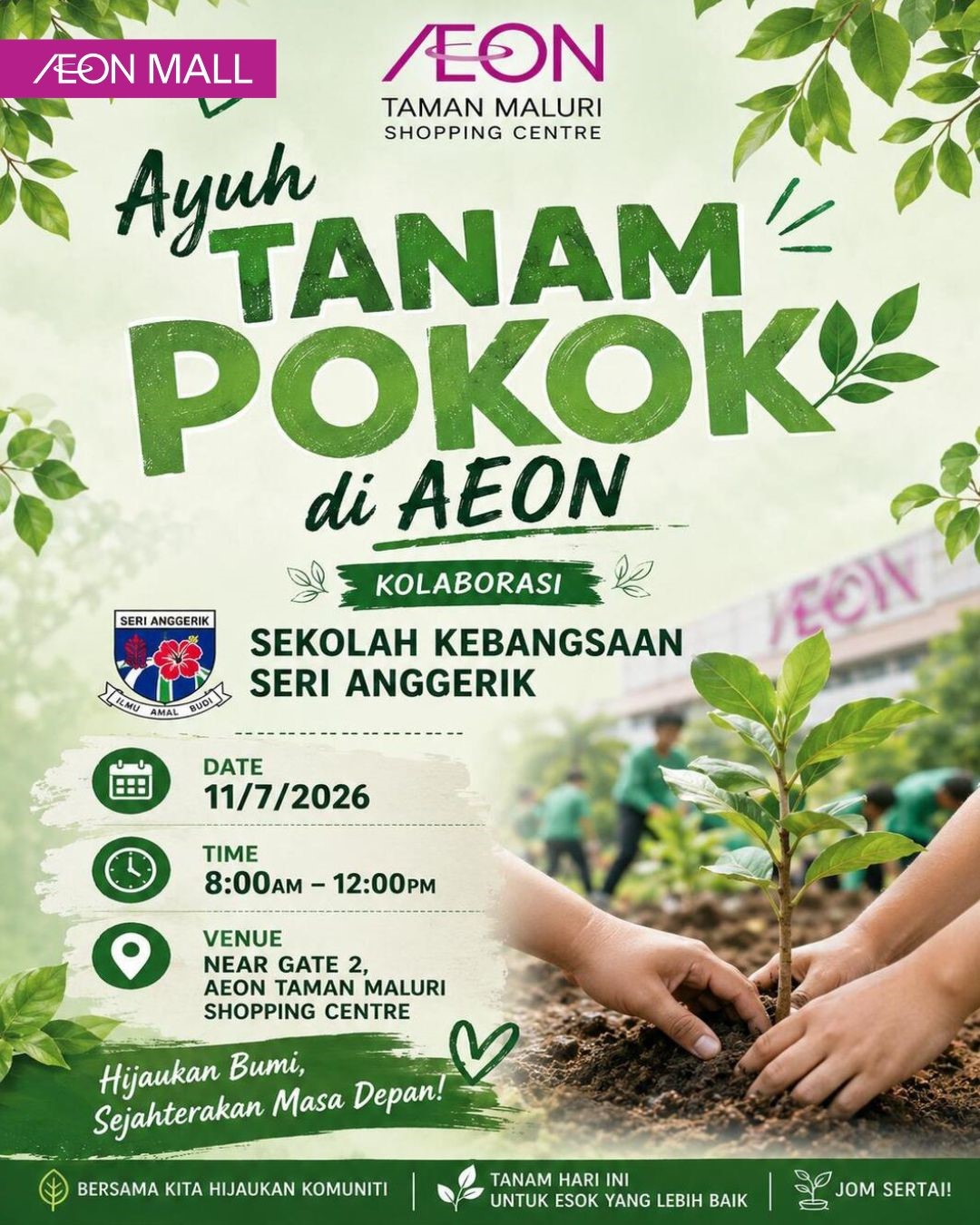Program Menanam Pokok bersama AEON