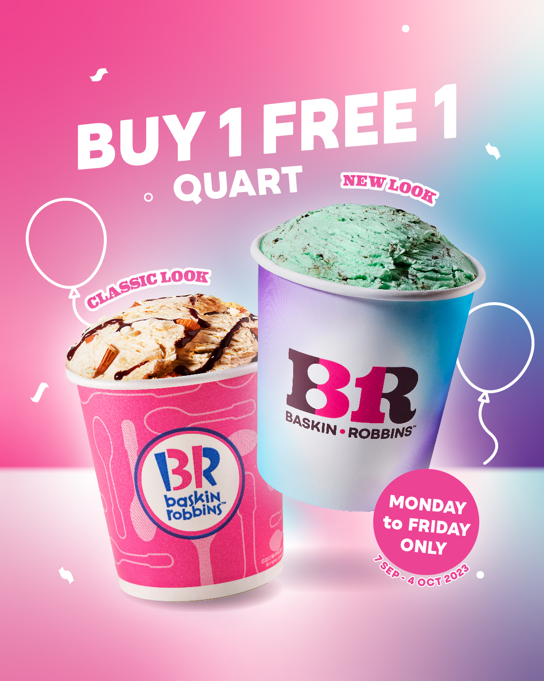 🍦 BUY 1 Classic Quart, FREE 1 New Quart*
