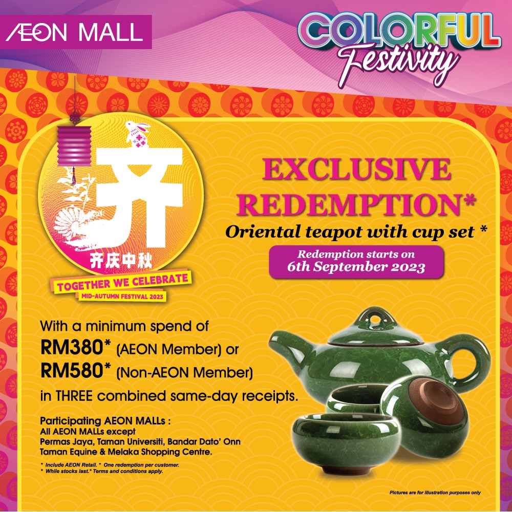 Spend & Redeem Oriental Teapot set