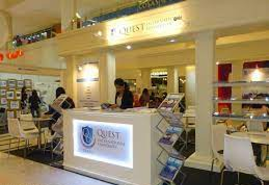 Quest International University Perak enrollment and promotion booth