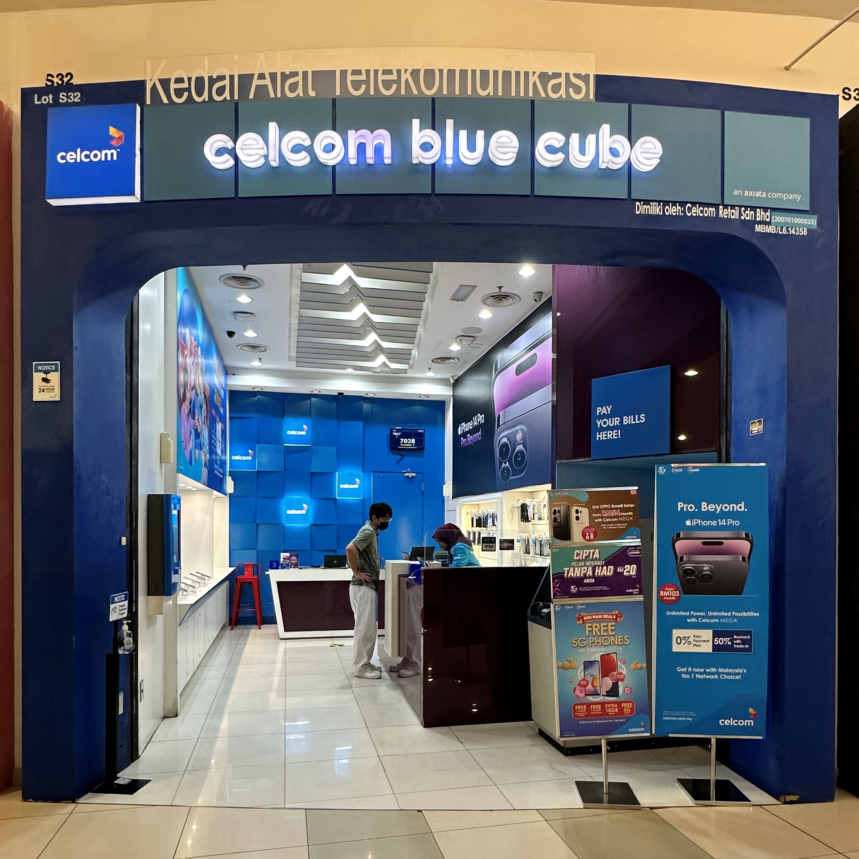 CELCOM BLUE CUBE