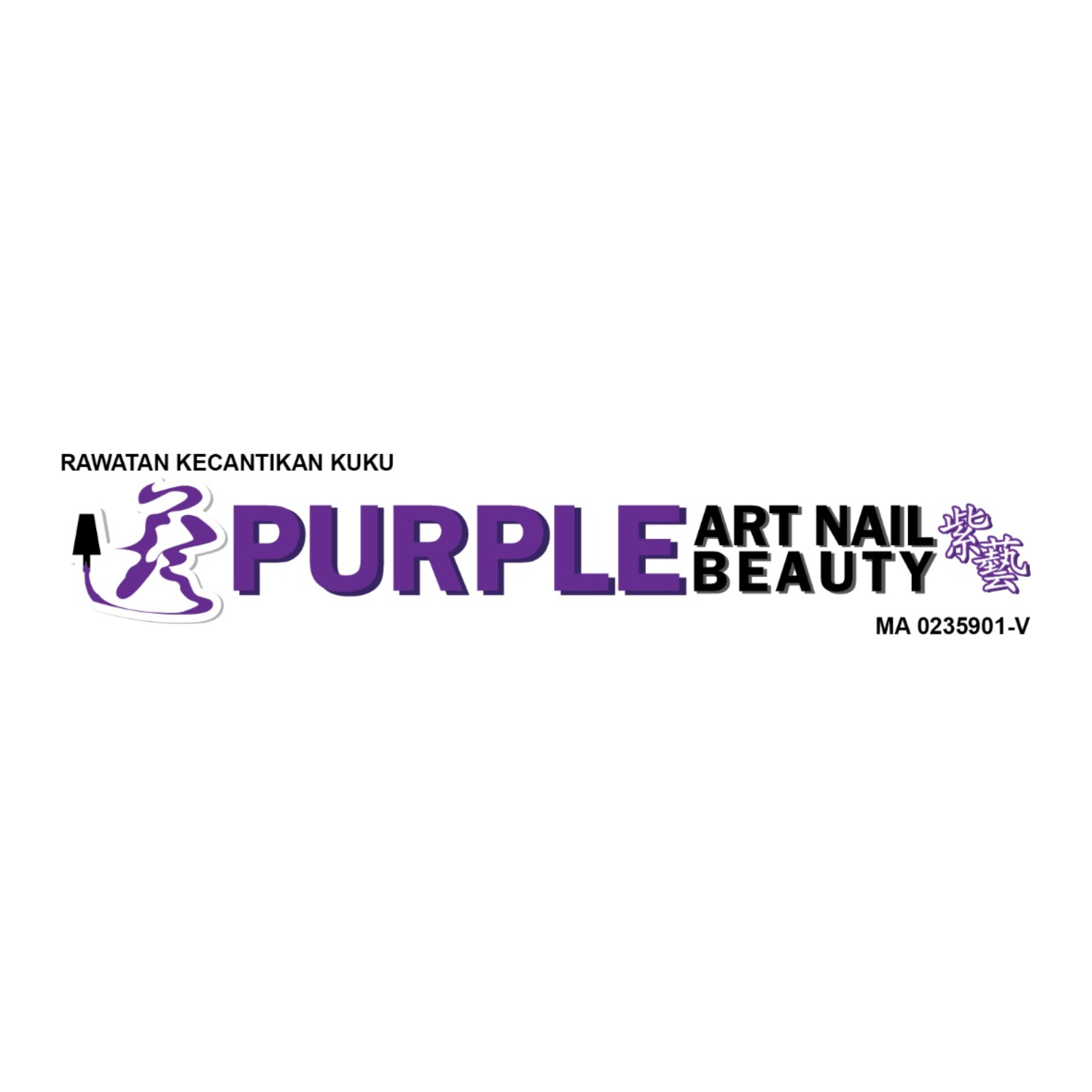 PURPLE ART NAIL BEAUTY